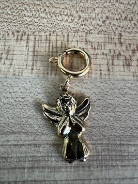 Gold  Tone Angel Charm Pendant